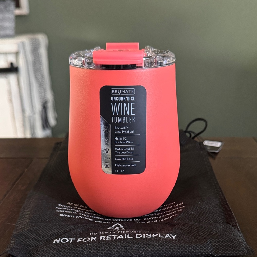BruMate Uncork'd 14oz in Limited Edition papaya! New!